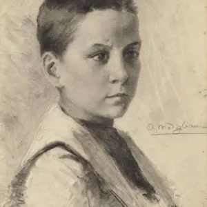 Selbportrait, 1899. Schöpferin/Erfinder: Modigliani, Amedeo (1884–1920) Selbportrait, 1899. Schöpferin/Erfinder: Modigliani, Amedeo (1884–1920)