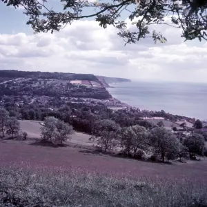 Sidmouth, Devon Print c1955: A vintage photograph of the seaside town Sidmouth, Devon Print c1955: A vintage photograph of the seaside town