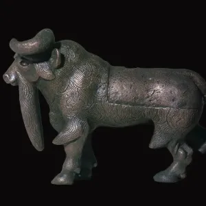 Solid Copper Sumerian Bison Print Solid Copper Sumerian Bison Print