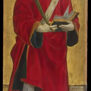 St Stephen Polyptych Print, 1450 by Vincenzo Foppa St Stephen Polyptych Print, 1450 by Vincenzo Foppa