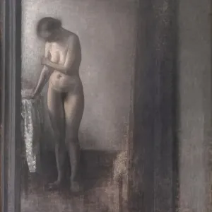 Vilhelm Hammershøi Standing Female Nude Print, 1909-1910 Vilhelm Hammershøi Standing Female Nude Print, 1909-1910