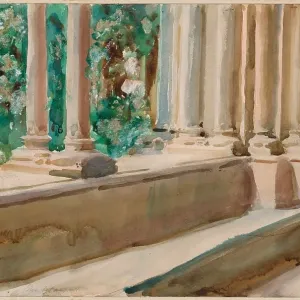 Terraza y Jardín de Tarragona, c.1908. Creador: John Singer Sargent Terraza y Jardín de Tarragona, c.1908. Creador: John Singer Sargent