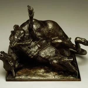 Tiger Devouring an Antelope Print, 1834 Tiger Devouring an Antelope Print, 1834