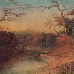 JMW Turner's Distant View of Lichfield Cathedral Print, 1909 JMW Turner's Distant View of Lichfield Cathedral Print, 1909