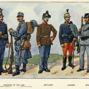 Types of the Austro-Hungarian Army Print, 1919 Types of the Austro-Hungarian Army Print, 1919