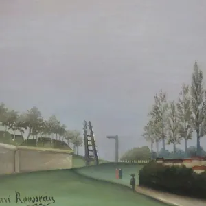 View of the Fortifications to the left of the Gate of Vanves Print, 1909 View of the Fortifications to the left of the Gate of Vanves Print, 1909