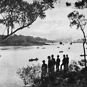 Vue sur la rivière Parramatta, c1900. Créateur : inconnu. Vue sur la rivière Parramatta, c1900. Créateur : inconnu.
