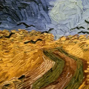 Wheatfield with Crows, (detail) Print 1890 Wheatfield with Crows, (detail) Print 1890