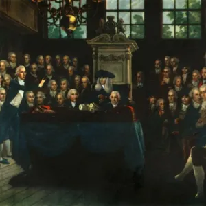 William Pitt, the Younger, Addressing the Commons Print 1793