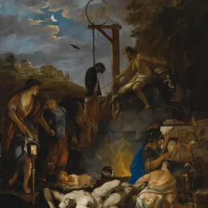 The Witches Sabbath by Moonlight Print The Witches Sabbath by Moonlight Print