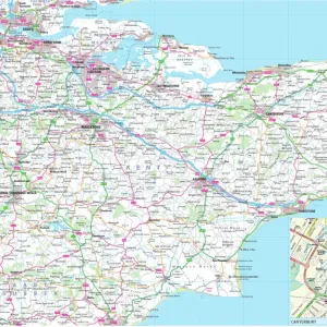 Kent County Road Map Print Kent County Road Map Print