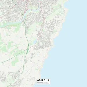 Aberdeen AB12 3 Print Map Sector Aberdeen AB12 3 Print Map Sector