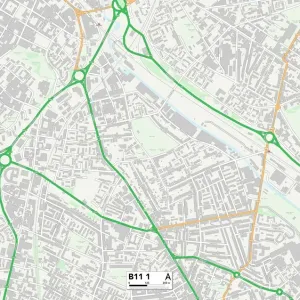 Birmingham Street Map Print B11 1 Area Birmingham Street Map Print B11 1 Area