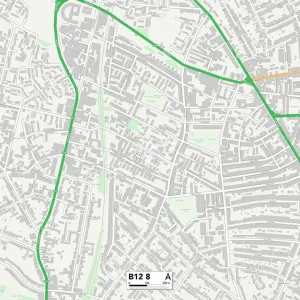 Birmingham B12 8 Print Map Sector Birmingham B12 8 Print Map Sector
