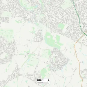 Solihull B90 1 Map Print Solihull B90 1 Map Print