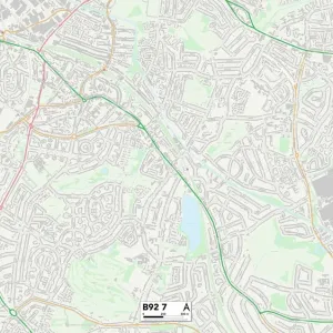 Solihull B92 7 Print Map Sector Solihull B92 7 Print Map Sector