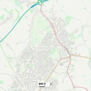 Solihull B93 9 Print Map Postcode Sector Solihull B93 9 Print Map Postcode Sector