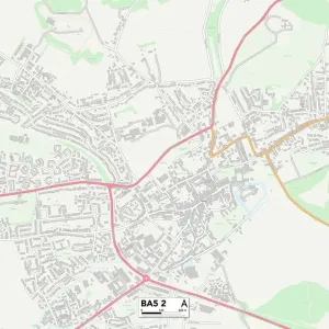 BA Bath Print Map BA Bath Print Map