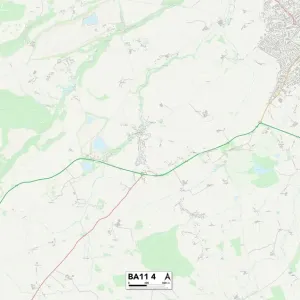 Mendip BA11 4 Map Mendip BA11 4 Map
