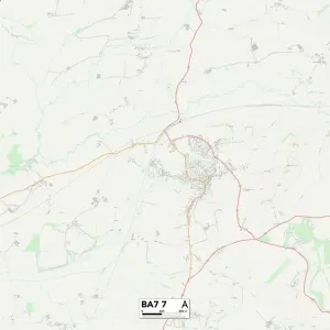 South Somerset BA7 7 Print Map South Somerset BA7 7 Print Map