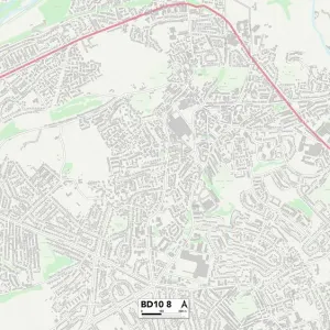 Bradford BD10 8 Print Map Sector Bradford BD10 8 Print Map Sector