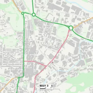 Bradford BD21 3 Print Map Sector Bradford BD21 3 Print Map Sector