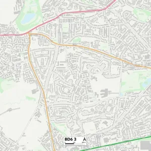 Bradford BD6 3 Print Map Sector Bradford BD6 3 Print Map Sector