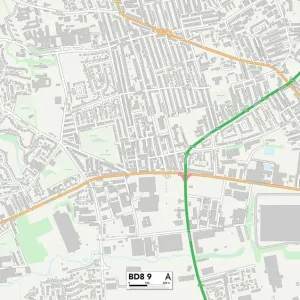 Bradford BD8 9 Print Map Sector Bradford BD8 9 Print Map Sector