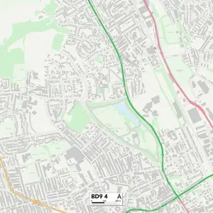 Bradford BD9 4 Print Map Postcode Sector Bradford BD9 4 Print Map Postcode Sector