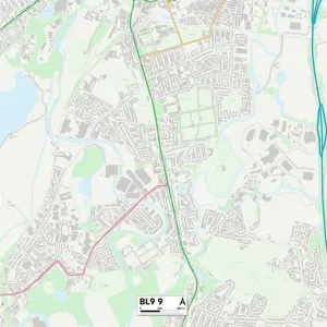 Bury BL9 9 Area Print Map Bury BL9 9 Area Print Map