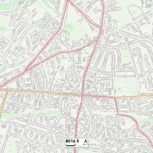Bristol BS16 5 Print Postcode Sector Map Bristol BS16 5 Print Postcode Sector Map
