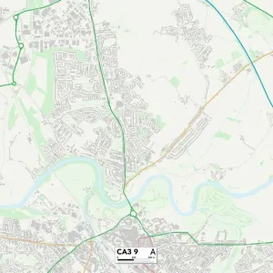 Carlisle CA3 9 Postcode Sector Print Map Carlisle CA3 9 Postcode Sector Print Map