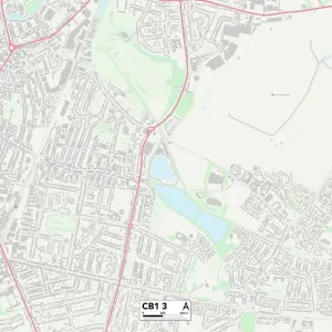 Cambridge CB1 3 Print Map Sector Cambridge CB1 3 Print Map Sector