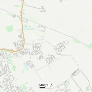 Cambridge CB24 1 Print Map Sector Cambridge CB24 1 Print Map Sector