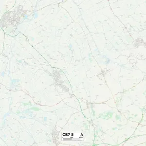 Ely CB7 5 Postcode Sector Print Map Ely CB7 5 Postcode Sector Print Map