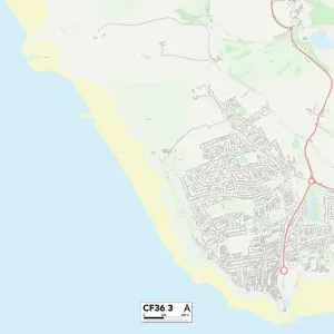 Bridgend CF36 3 Postcode Sector Print Map Bridgend CF36 3 Postcode Sector Print Map