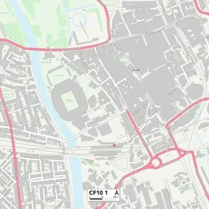 Cardiff CF10 1 Map Cardiff CF10 1 Map