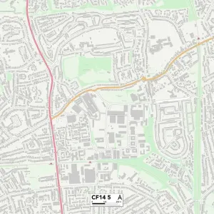 Cardiff CF14 5 Print Map Sector Cardiff CF14 5 Print Map Sector