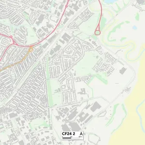 Cardiff CF24 2 Print Map Sector Cardiff CF24 2 Print Map Sector