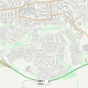 Braintree CM7 1 Print Postcode Sector Map Braintree CM7 1 Print Postcode Sector Map