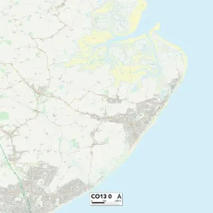 Tendring CO13 0 Postcode Sector Map Print