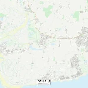 Tendring CO16 8 Postcode Sector Print Map