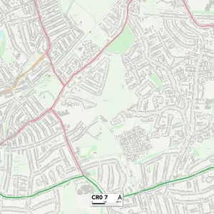 Croydon CR0 7 Postcode Sector Print Map Croydon CR0 7 Postcode Sector Print Map