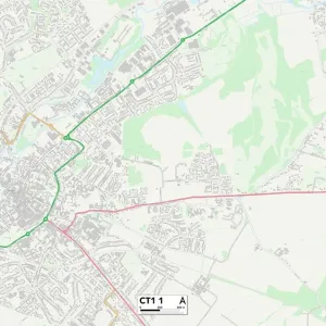 Kent CT1 1 Map