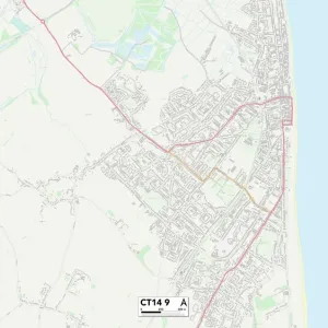 Drucke von Postleitzahl-Sektor-Karten Drucke: CT - Canterbury