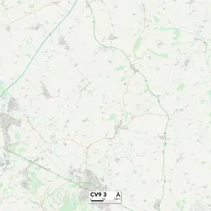 North Warwickshire CV9 3 Print Map Sector North Warwickshire CV9 3 Print Map Sector