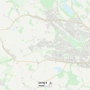 Nuneaton & Bedworth CV10 9 Print Map Sector Nuneaton & Bedworth CV10 9 Print Map Sector