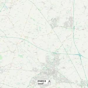 Rugby CV23 0 Postcode Sector Print Map Rugby CV23 0 Postcode Sector Print Map