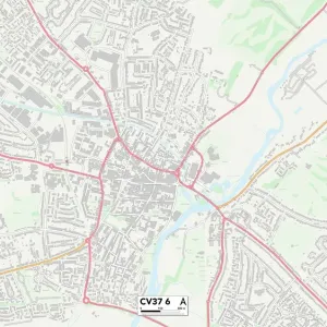 Stratford-on-Avon CV37 6 Print Map Sector Stratford-on-Avon CV37 6 Print Map Sector
