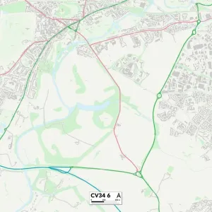 Warwick CV34 6 Print Map Sector Warwick CV34 6 Print Map Sector